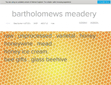 Tablet Screenshot of honeywine.com.au