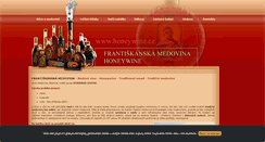 Desktop Screenshot of honeywine.cz